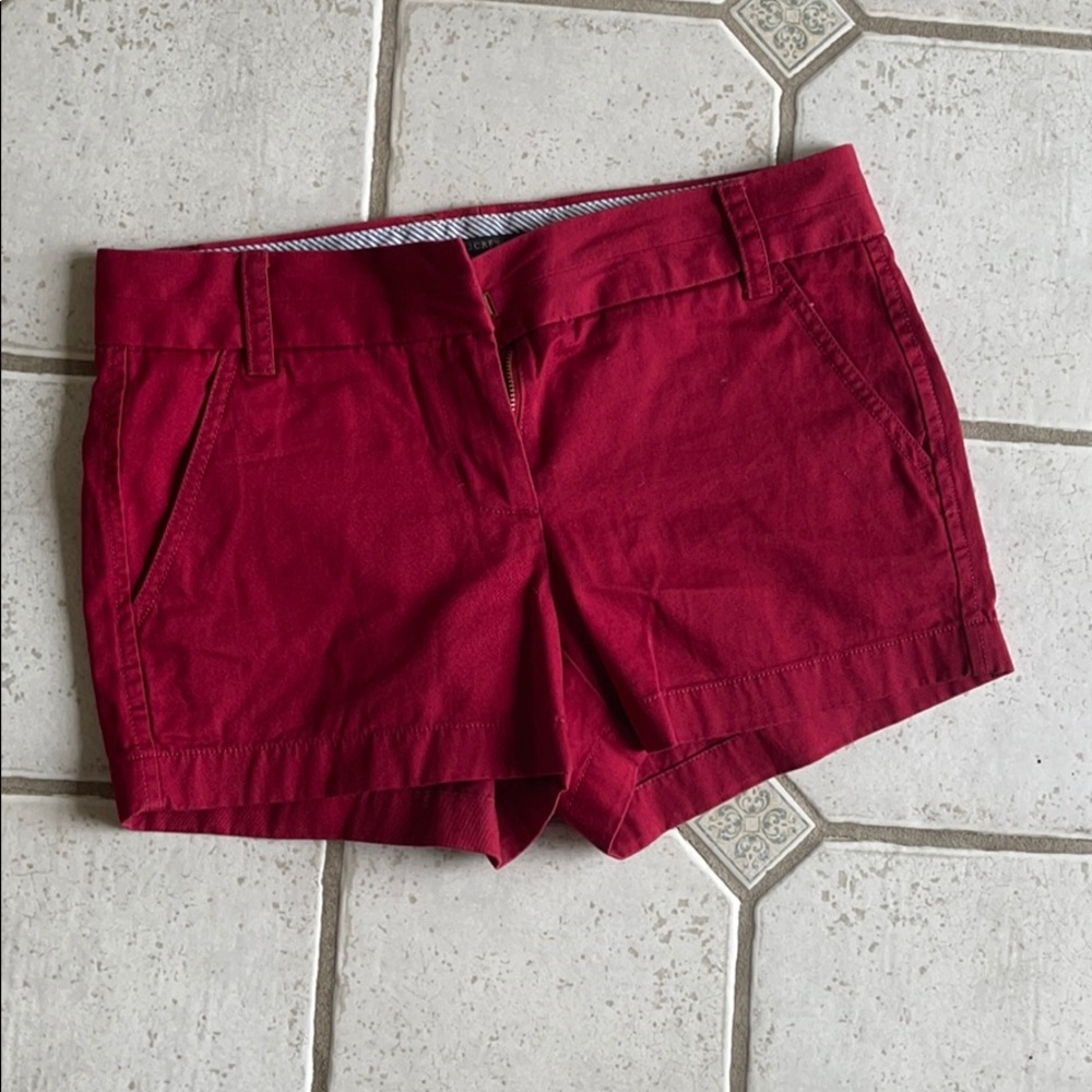 Jcrew Dark Red Shorts Size 00